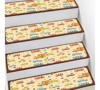 Mexpekil Tappetini per scale, 10 pezzi, colorati, per auto, autobus, a pois, antiscivolo, per gradini