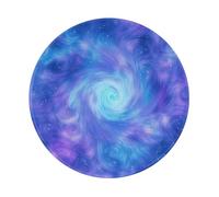 Mexpekil Tappetino per mouse con stella dell'universo blu e viola, con base in gomma antiscivolo, tappetino per mouse piccolo rotondo con bordo cucito, accessori da scrivania per lavoro e gioco da 20