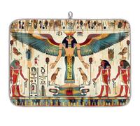 Mexpekil Tappetino scolapiatti a tema antico Egitto, 45,7 x 61 cm, assorbente da cucina, tappetino scolapiatti ad asciugatura rapida, tappetino da bar