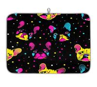 Mexpekil Tappetino scolapiatti colorato con bulldog francese a pois, 45,7 x 61 cm, assorbente da cucina, tappetino scolapiatti ad asciugatura rapida, tappetino da bar