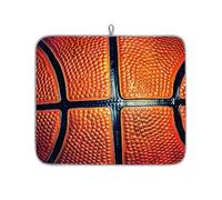 Mexpekil Tappetino scolapiatti con motivo a pallacanestro, 40,6 x 45,7 cm, assorbente da cucina, tappetino scolapiatti, tappetino da bar ad asciugatura rapida