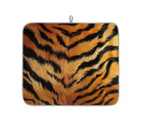Mexpekil Tappetino scolapiatti con stampa vintage tigre, 40,6 x 45,7 cm, assorbente da cucina, tappetino scolapiatti ad asciugatura rapida, tappetino da bar