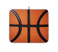 Mexpekil Tappetino scolapiatti con texture a motivo pallacanestro, 40,6 x 45,7 cm, assorbente, tappetino da cucina per bancone da cucina, tappetino scolapiatti ad asciugatura rapida