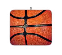 Mexpekil Tappetino scolapiatti con texture a pallacanestro, 40,6 x 45,7 cm, assorbente da cucina, tappetino scolapiatti ad asciugatura rapida, tappetino da bar