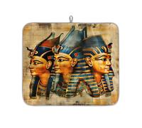 Mexpekil Tappetino scolapiatti con tre faraoni egiziani retrò, 40,6 x 45,7 cm, assorbente, tappetino scolapiatti per cucina, tappetino da bar ad asciugatura rapida