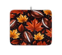 Mexpekil Tappetino scolapiatti per bancone della cucina, 40,6 x 45,7 cm, tappetino assorbente con retro antiscivolo, tappetino ad asciugatura rapida, tappetino scolapiatti per lavello, bar, foglia