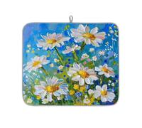 Mexpekil Tappetino scolapiatti per piatti con pittura a olio, 40,6 x 45,7 cm, assorbente da cucina, tappetino scolapiatti ad asciugatura rapida, tappetino da bar