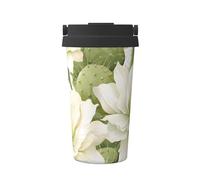 Mexpekil Tazza da caffè isolata da viaggio con coperchio a tenuta stagna Acquerello Cactus Flower Tazze termiche per bevande calde 500 ml