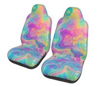 Mexpekil Tie-Dye con vorticoso 2 coprisedili universali per auto, protezione completa per interni auto, accessori per interni per uomini e donne