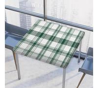 Mexpekil Tovaglia quadrata a quadri bianchi e verdi, 117 x 117 cm, elastica, impermeabile, per interni ed esterni