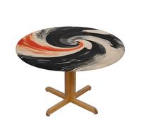 Mexpekil Tovaglia rotonda impermeabile lavabile con inchiostro Whirlpool tovaglia rotonda per cucina patio picnic