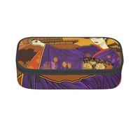 Mexpekil Tradizionale astuccio viola kimono geisha per ragazze ragazzi astuccio cancelleria organizer con scomparti borsa per forniture scolastiche per studenti ufficio, Geisha Donna Giapponese