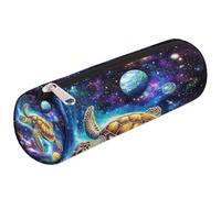 Mexpekil Universo - Astuccio per matite con tartaruga marina, per ragazze e ragazzi, astuccio per cancelleria, piccolo astuccio per la scuola, per studenti e ufficio