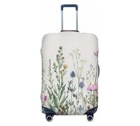 Mexpekil Wildflowers Esthetical Spring Plants - Copertura per valigie da 45,7-53,3 cm, antigraffio, antipolvere, elastica, per viaggi in vacanza, multicolore, For 22--24 inch luggage