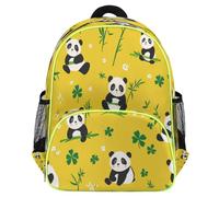 Mexpekil Zaino per bambini con simpatico panda cinese e orso cinese, per ragazze e ragazzi, leggero, impermeabile, zaino da viaggio per bambini per la scuola materna, con cinghia toracica