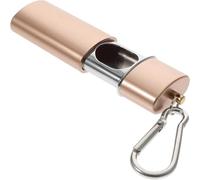 MEXRUMI 1 Pezzi Posacenere Portatile Tascabile,Portacenere Chiuso,Posacenere Da Borsetta,Posacenere Tascabile,Porta Mozziconi Tascabile,Per Qualsiasi Attività All'Aperto In Movimento（Oro）