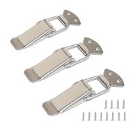 MEXRUMI 3 Pezzi Fermaglio Chiusura A Leva Blocco Chiusura A Leva Fermaglio A Molla Blocco Chiusure In Acciaio Inox Chiavistelli Fermaglio Chiusure A Leva Per Chiusura Cassetto Scatola Armadio