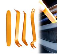 MEXRUMI 4 Pezzi Kit Smontaggio Pannelli Auto Kit Attrezzi Auto Kit Smontaggio Autoradio Kit Utensile Di Smontaggio Per Rimozione Dell'Audio Per Auto Porta Pannello Radio Cruscotto Auto (Arancia)