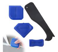 MEXRUMI 4 Pezzi Spatola Silicone Sigillante,Stendi Silicone,Spalma Silicone,Togli Silicone Professionale,Rimuovi Silicone Doccia,Per Calafatare Per Rimuovere Il Mastice Dal Pavimento Del Bagno Della C