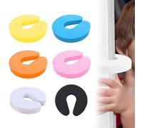 MEXRUMI 6 Pezzi Fermaporta Anti-Schiacciamento Blocchi Paraurti Fermaporta In Schiuma Per Bambini Serrature Anti-Sicurezza 6 Colori