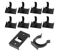 MEXRUMI 8 Pezzi Ganci Universali Per Piedistallo Da Cucina In ABS - Clip Per Zoccolo, Fissaggio Per Battiscopa, Per Fissare Gli Zoccoli Mobili Bassi