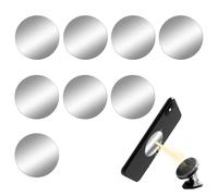 MEXRUMI 8 Pezzi Piastra Metallica Per Cellulare Autoadesiva Setpiastra Metallica Autoadesiva Per Portacellulari Magnetici Per Auto, Con Forte Adesivo Per Magneti Auto Accessori Portacellulari Auto