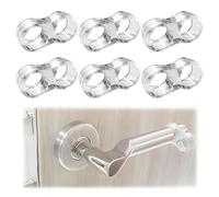 MEXRUMI Fermaporta Con Maniglia In Pvc 6 Pezzi - Anello Di Protezione Anti Maniglia - Fermaporta Con Maniglia Trasparente - Figura 8