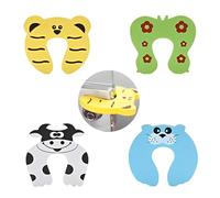 MEXRUMI Fermaporta In Schiuma Per Bambini Con Animali Da 4 Pezzi Fermaglio Per Dito Con Tappo Per Porta Tieni I Bambini Al Sicuro