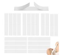 MEXRUMI Nastro Biadesivo Per Tessuti Fashion Tape (108 Pezzi)，Colore Trasparente Per Tutti I Toni Della Pelle, Ideale Per Reggiseno Invisibile E Adesivo.