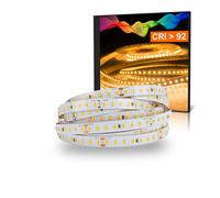 Mextronic Striscia LED Atla Bianco Caldo (2700K) 48W 5 Metro 24V IP20 Cri 92