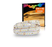 Mextronic Striscia LED Atla Bianco Caldo (3000K) 48W 5 Metro 24V IP20 Cri 92