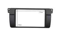 MEXWLOP 1 for 2 Fascia doppia Din, for, Serie 3 E46 1998-2005 Kit di rivestimento for montaggio su cruscotto radio Adattatore for antenna con cablaggio ISO Finiture audio per auto(173x98mm)