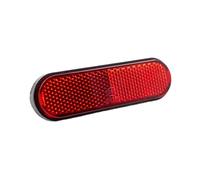 MEXWLOP 1 pz. Rettangolo Rotondo Ellisse Elfo Adesivo Riflettore Segnale di Sicurezza Posizione Posteriore Riflettente Bicicletta Caravan Camper Rimorchio Riflettore paraurti posteriore(Ellipse-red)