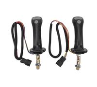 MEXWLOP 2 pezzi 6 pin 3 pulsanti joystick for escavatore leva in lega di alluminio, for Doosan, Dh Dx150 215 225 300 370 9c Copertura antipolvere per maniglia escavatore