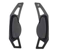 MEXWLOP 2 pezzi adesivi leve cambio estensione volante auto, for Benz, Smart, 451 453 Fortwo 09-17 Forfour 2015-2017 Sostituzione del cambio al volante dell'auto(BLACK Black)