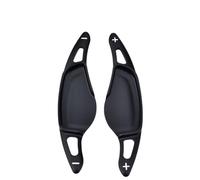 MEXWLOP 2 pezzi di estensione del volante in alluminio Paddle Shift Trim, for BMW, serie 5 G30 G38 7 G11 G12 X3 G01 X4 G02 M5 F90 2017 2018 Sostituzione del cambio al volante dell'auto(BLACK Black)