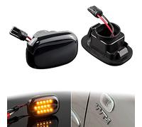 MEXWLOP 2 pezzi, for Lexus, for GS GS300 RX300 RX330 RX350 RX XU1 Indicatore laterale dinamico Indicatore sequenziale Luce Ambra affumicata Canbus Indicatore di direzione per auto(2pcs Dynamic Light)