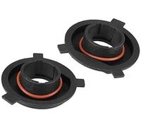 MEXWLOP 2 pz H4 LED Headlight Adapter Base Sockets Holder, for auto nero Portalampada per faro