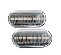 MEXWLOP 2PCS Dinamico Lampeggiante Indicatore di direzione Auto Indicatore Laterale Luce Ambra, for Volkswagen, for Bora, for Golf 3 4, for Passat 3BG, for POLO, SB6 Indicatore di direzione per auto