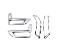 MEXWLOP 4 pezzi cromati anteriori posteriori fendinebbia copertura paraurti telaio riflettente, for NISSAN, Rogue, for X-TRAIL, T32 2017-2020 Modanatura fendinebbia