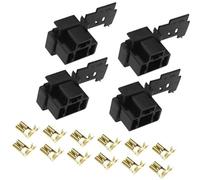 MEXWLOP 4 pezzi H4 3 pin connettore spina DJD031A-1 3 pin H4 faro lampada porta connettore presa kit di riparazione con terminali portalampada accessori di ricambio Portalampada per faro