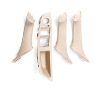MEXWLOP 4 Pz/set Auto Porta Interna Bracciolo Maniglia Finestra Interruttore Ascensore Pulsante Pannello Telaio, for BMW, for F10 F11 F18 Serie 5 Maniglia per portiera interna dell'auto(Beige)