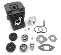 MEXWLOP 41. Cuscinetto a sfere scanalato della candela del gruppo pistone cilindro motosega da 1 mm, for Partner 350 351 Poulan 2150 2250 2450 2550 Kit pistone motosega