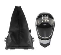 MEXWLOP 5 6 leva del pomello del cambio velocità cuffia in pelle copertura antipolvere, for ford, for Fiesta, custodia manuale 2008-2012 accessori for lo styling dell'auto Pomello del cambio dell'auto