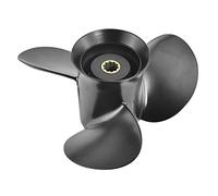 MEXWLOP 9.9x10, for Tohatsu, for Nissan, 25hp 28hp 30hp Vite fuoribordo 9.9 * 10 Motore for Barca Elica in Lega di Alluminio 3 Pale 10 scanalature Elica per Barche