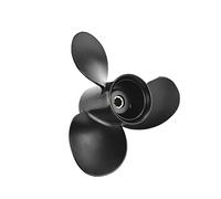 MEXWLOP 9x8, for Tohatsu, for Nissan, 6hp 8hp 9.9hp 10hp 15hp Vite fuoribordo 9 * 8 Motore for Barca Elica in Lega di Alluminio 3 Pale 8 scanalature Elica per Barche