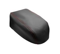 MEXWLOP Accessori auto Console centrale Coperchio bracciolo Box Copertura in pelle Adesivo Trim, for Infiniti, G35 2002 2003 2004 2005 2006 2007 Copribracciolo per auto(Black-red line)