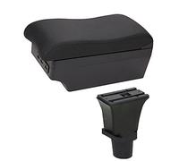 MEXWLOP Accessori auto, for Fiat, 500, for CRONOS, for 500c Dolcevita Box bracciolo auto Console centrale Scatola portaoggetti USB Bracciolo per auto(BLACK E2 Black Line)