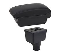 MEXWLOP Accessori auto, for Ford, for Ecosport, 2018-2021 Scatola bracciolo for auto Retrofit interno Scatola portaoggetti centrale Console Bracciolo per auto(BLACK B1 Black Line)