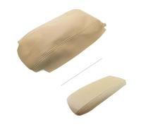 MEXWLOP Accessori for auto Console centrale Bracciolo Box Copertura in pelle Adesivo Trim, for Ford, for Explorer, 1995 1996 1997 1998 1999 2000 2001 Beige Copribracciolo per auto